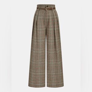 CoMMENSE Plaid High-Waisted Pants
COLOR Brown Size Small No Belt included NWOT